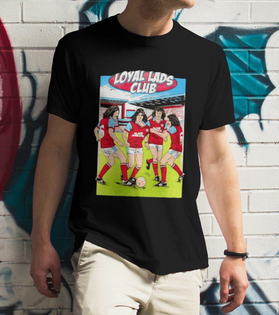 Loyal Lads Club Black Sabbath Heavy Metal Football Team Retro Comic T-Shirt