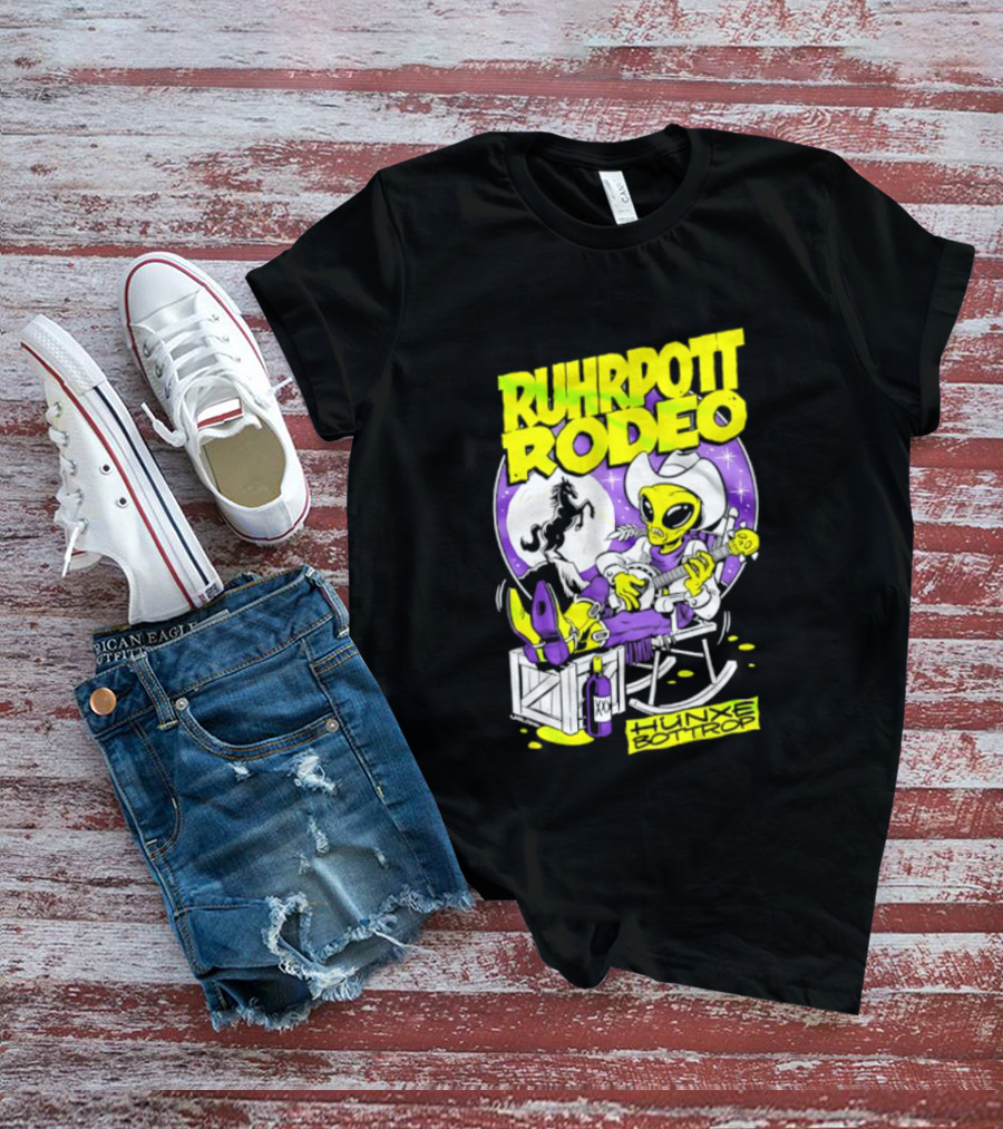Ruhrpott Rodeo Hunxe Bottrop Extraterrestrial Banjo Player T-Shirt