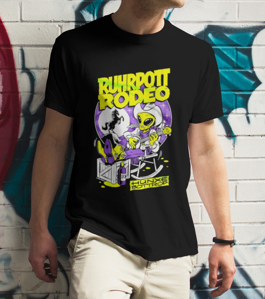 Ruhrpott Rodeo Hunxe Bottrop Extraterrestrial Banjo Player T-Shirt