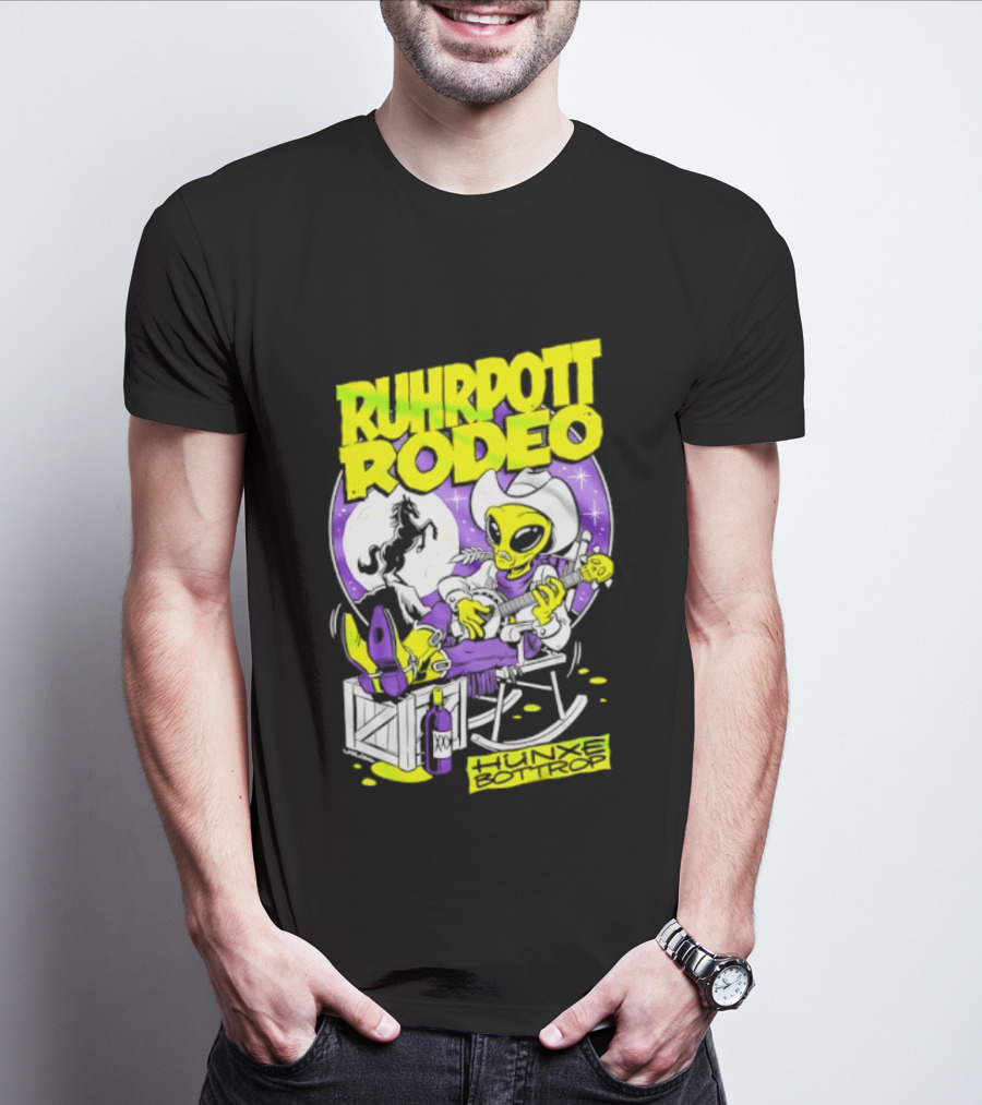 Ruhrpott Rodeo Hunxe Bottrop Extraterrestrial Banjo Player T-Shirt
