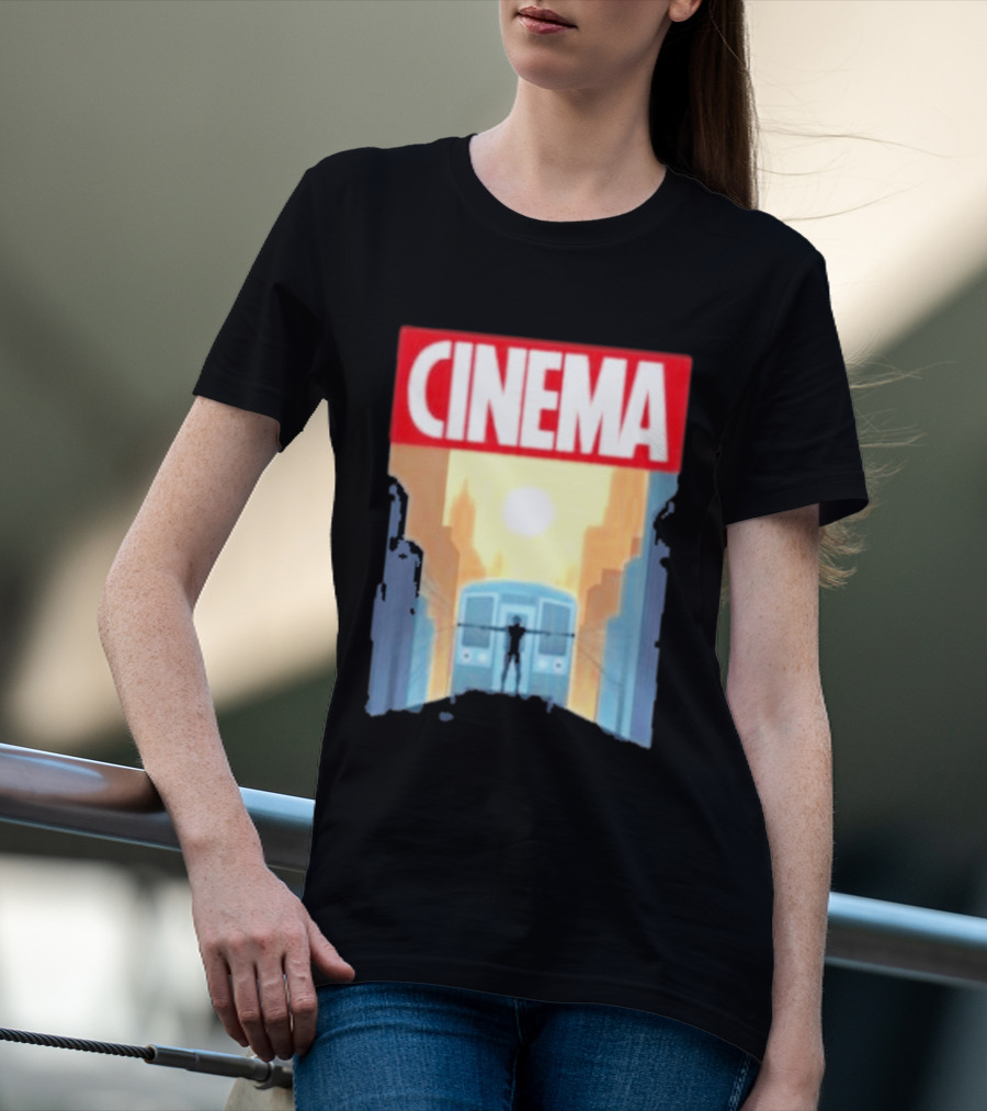 Screencrush Cinema Spidey Subway Sunset Scene T-Shirt