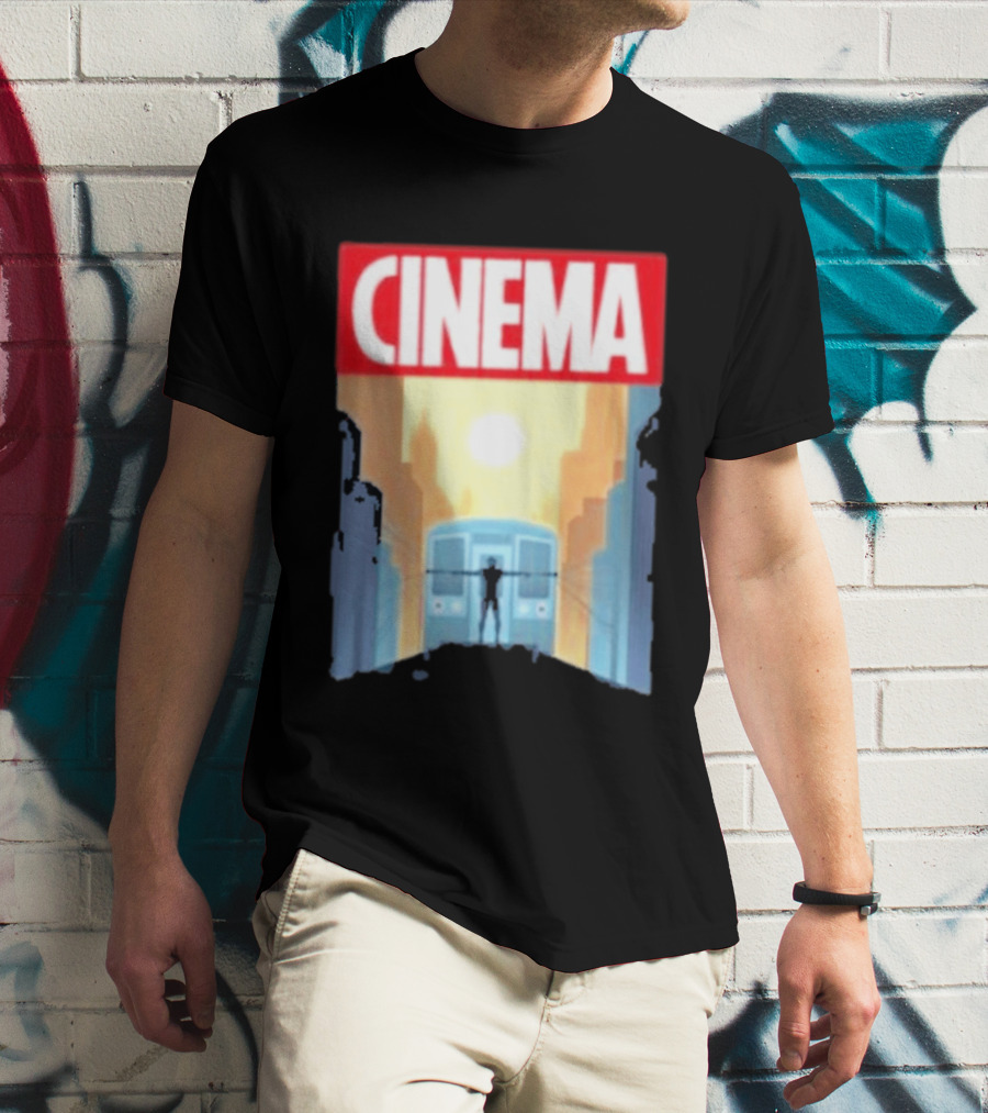 Screencrush Cinema Spidey Subway Sunset Scene T-Shirt