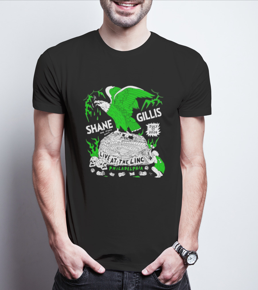 Shane Gillis Live At The Linc Philadelphia July 17 2026 Eagle T-Shirt