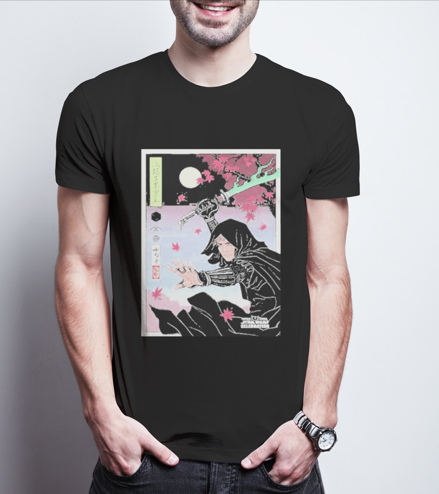 Star Wars Celebration Japan 2025 Luke Skywalker Samurai Art Final Reveal T-Shirt