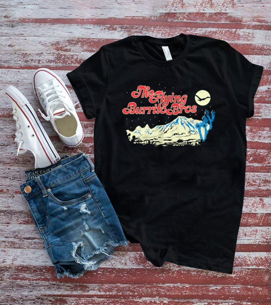 The Flying Burrito Bros Desert Moon Cactus Band T-Shirt