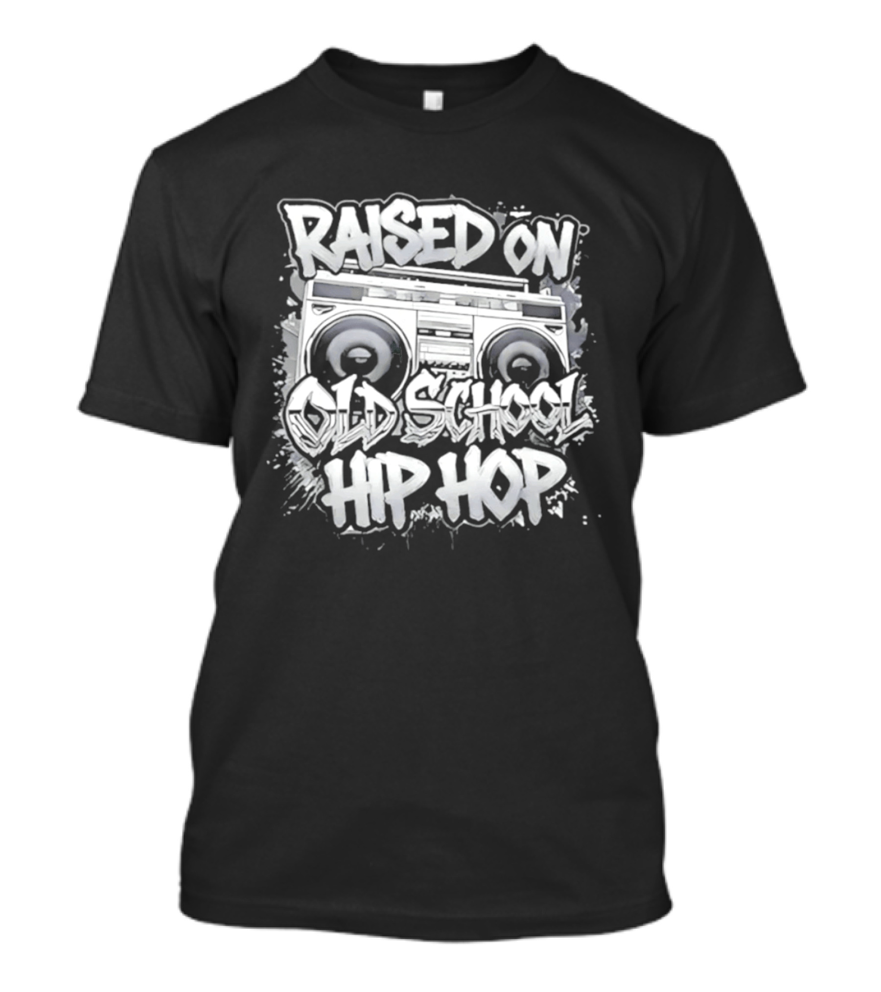 Raised On Old School Hip Hop Boombox T-Shirt