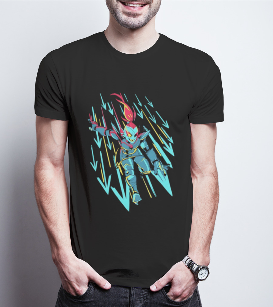 Undyne Onslaught 10th Anniversary Undertale T-Shirt