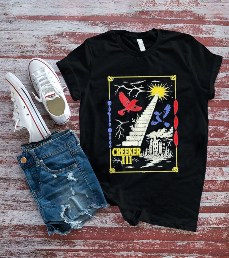 Creeker III Stairway To Sun With Red Bird And Blue Bird T-Shirt