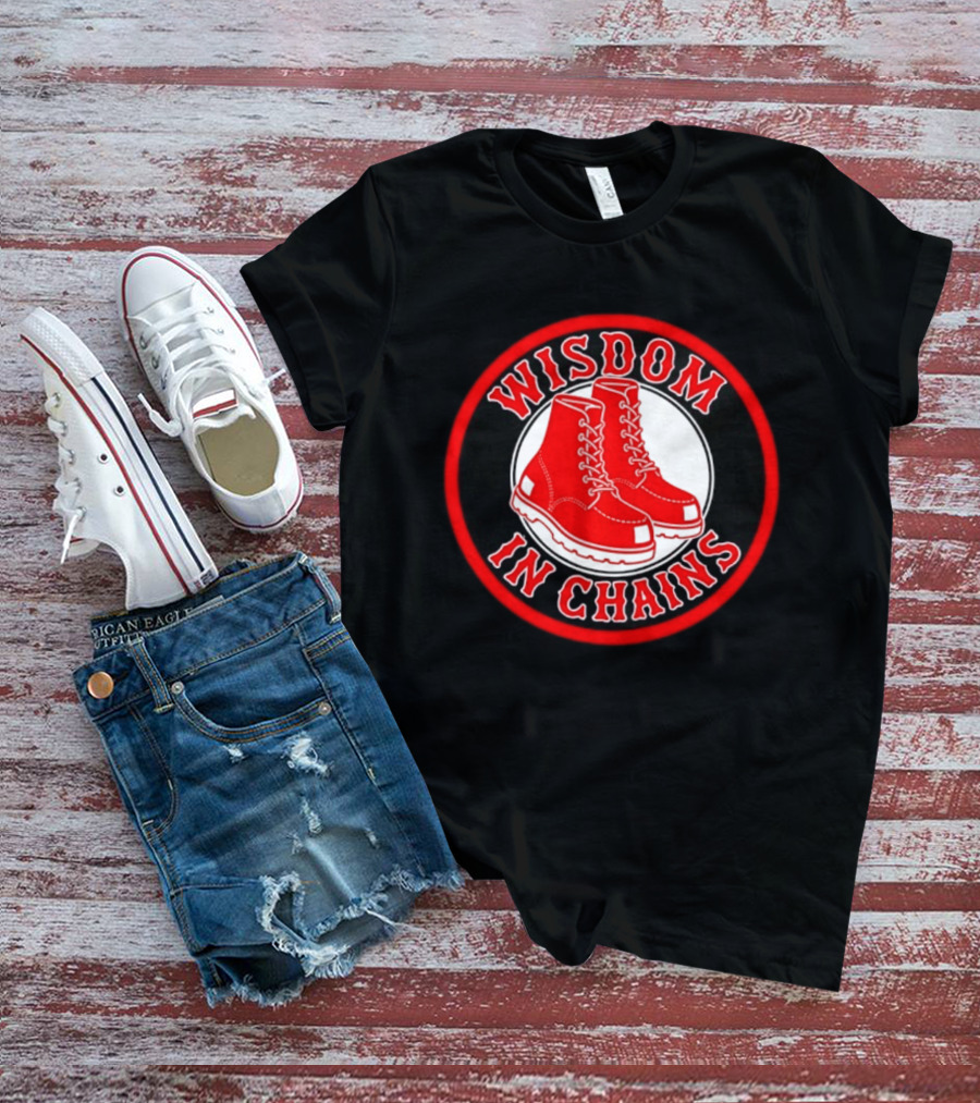 Wisdom In Chains Red Boots Hardcore Punk Band T-Shirt