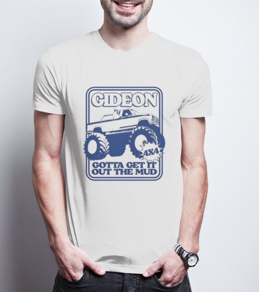 Gideon Monster Truck 4X4 Gotta Get It Out The Mud Ringer T-Shirt