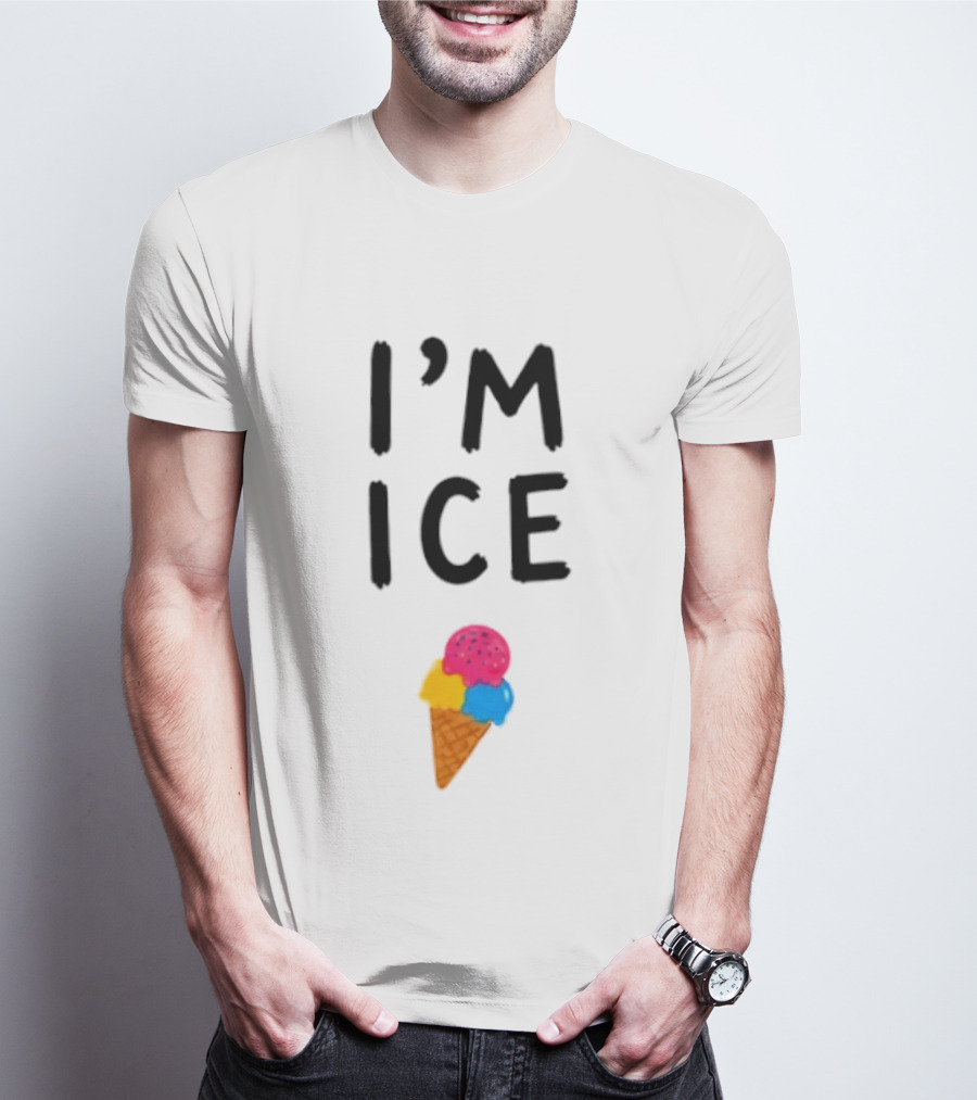 I'm Ice Cream Dessert Fun Colorful Cone T-Shirt