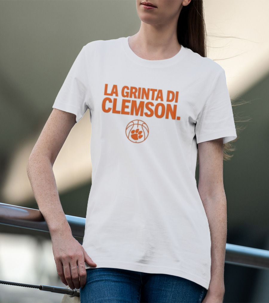 La Grinta Di Clemson Tigers Basketball Paw T-Shirt