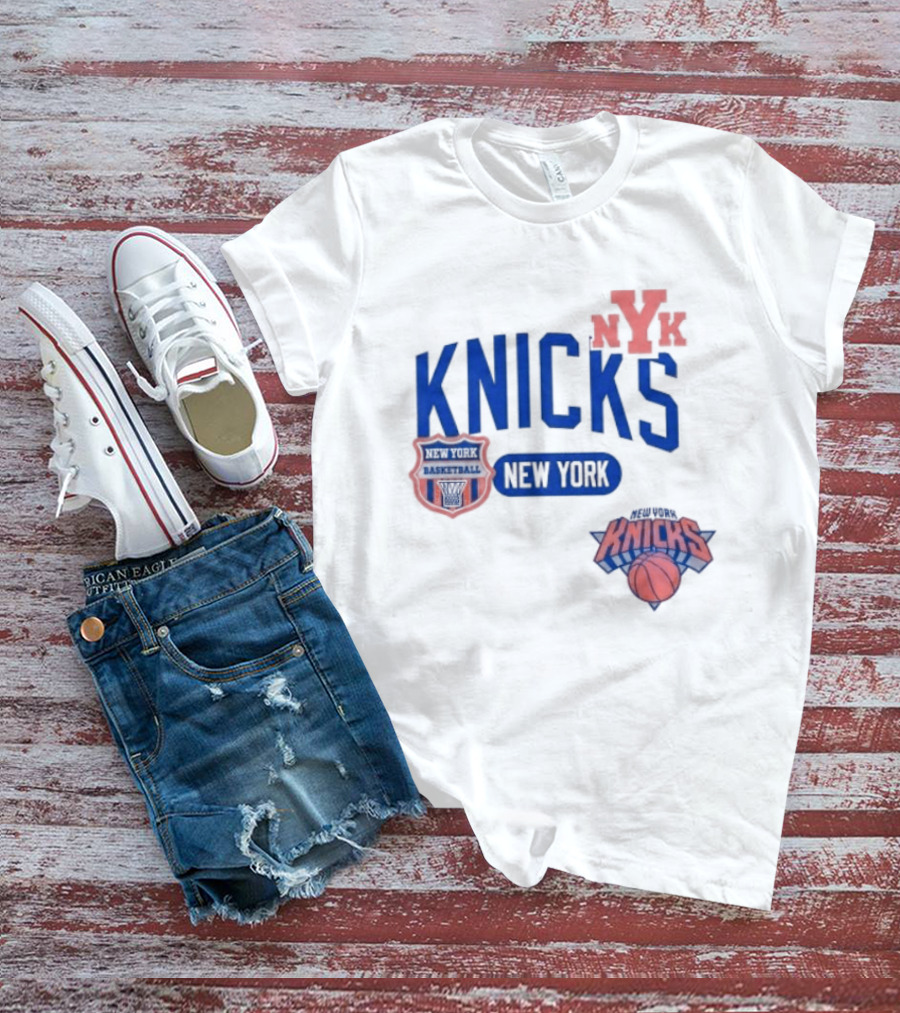 New York Knicks NYK Basketball NBA Collage T-Shirt
