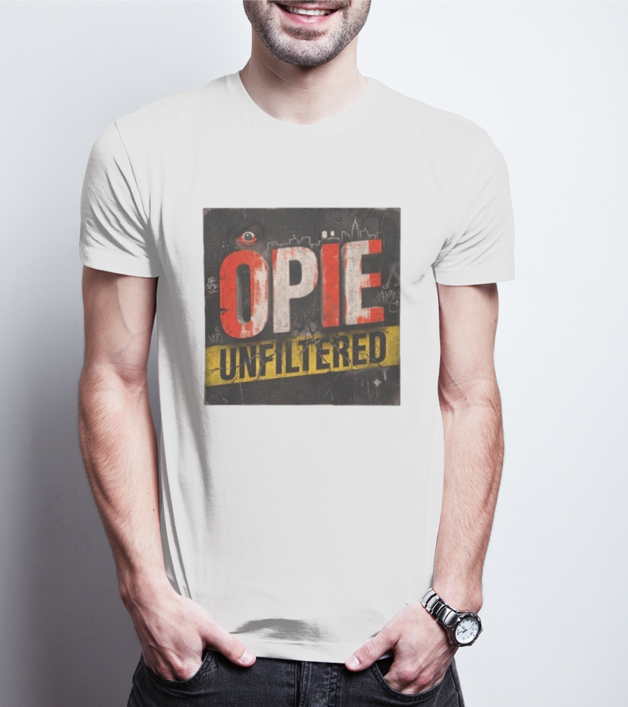 Opie Unfiltered Podcast Eye Graffiti Cityscape T-Shirt