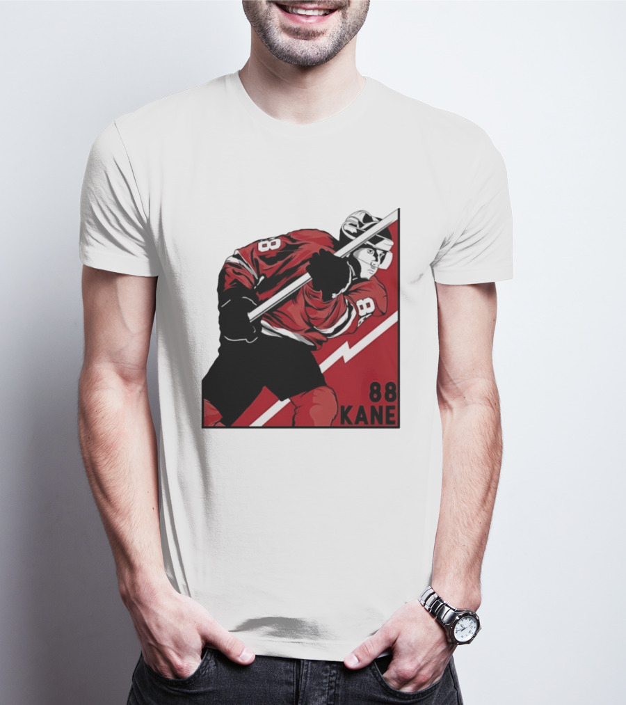Patrick Kane 88 Chicago Blackhawks Comic Style Hockey Player T-Shirt