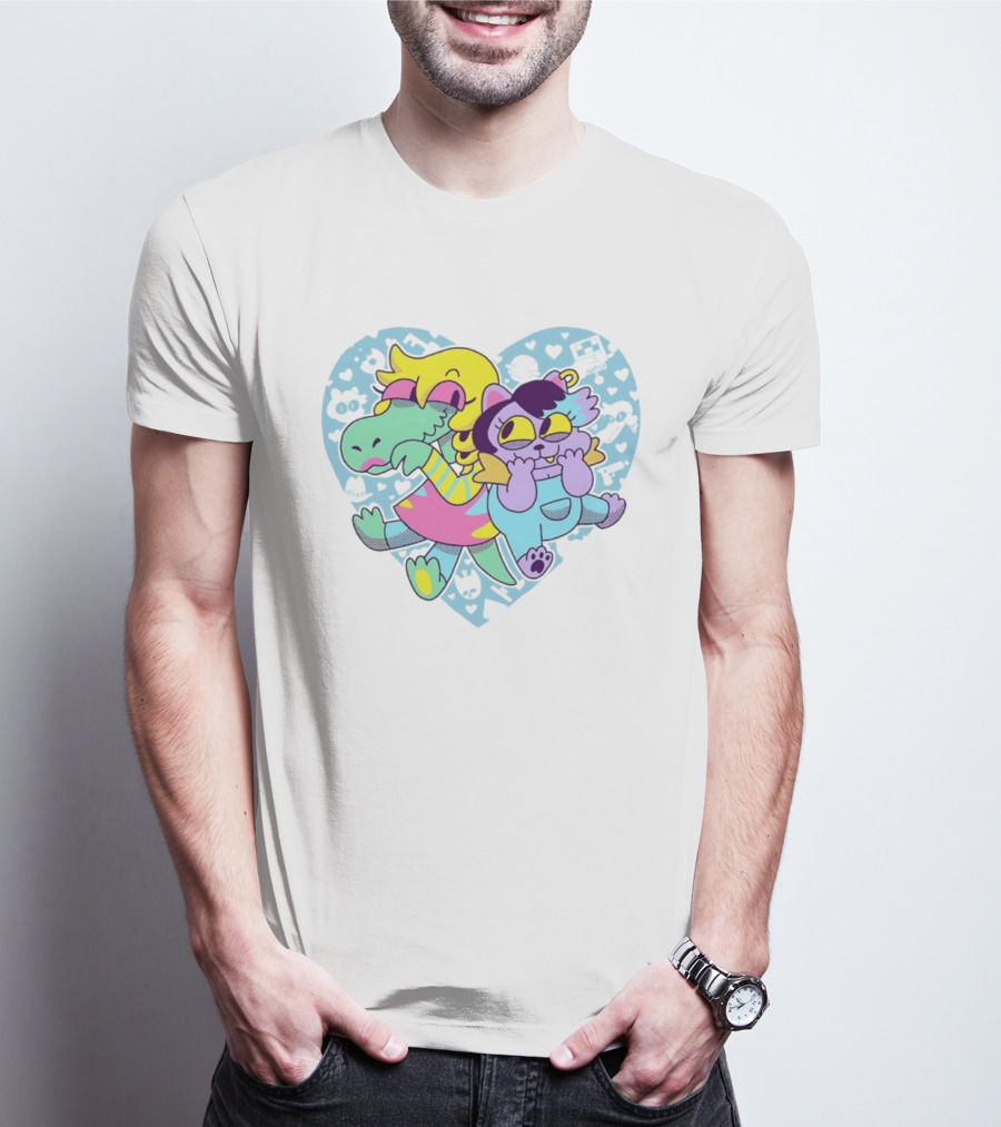 So Hyped 10th Anniversary Undertale Deltarune Heart Characters T-Shirt