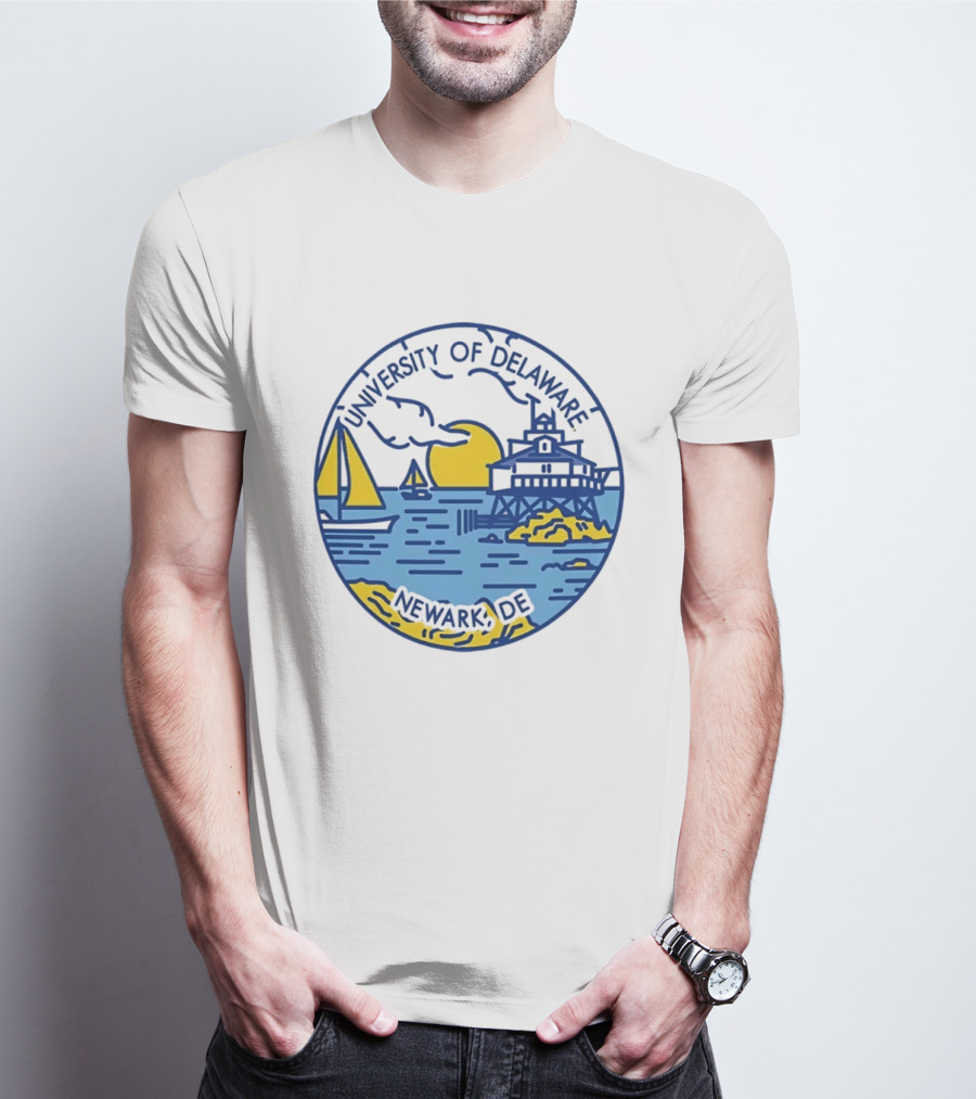 University Of Delaware Newark DE Scenic Coastal Sunset T-Shirt