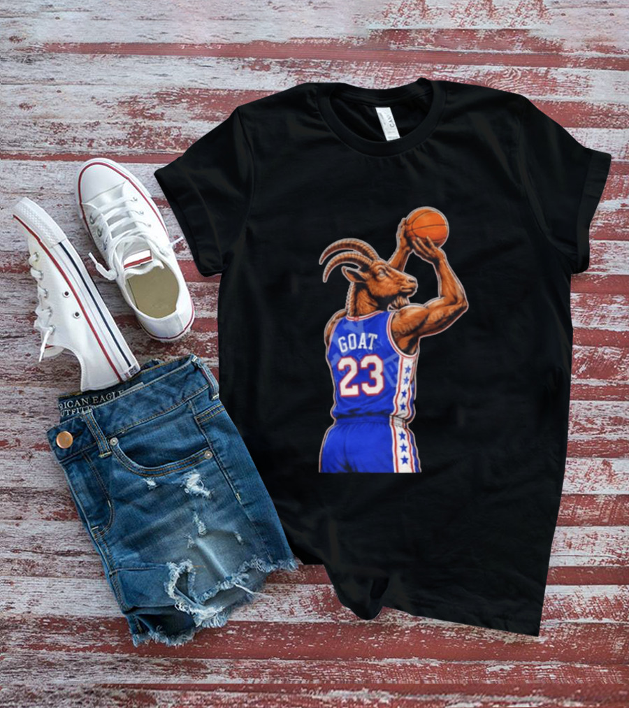 GOAT 23 Basketball Jersey Philadelphia Sixers LeBron James T-Shirt