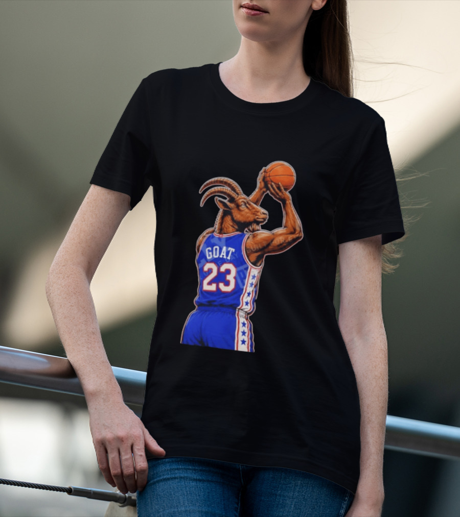 GOAT 23 Basketball Jersey Philadelphia Sixers LeBron James T-Shirt