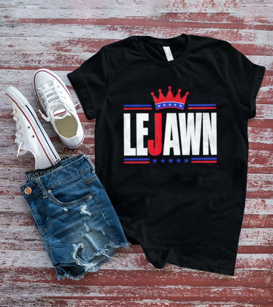 LeJawn King Crown LeBron James Philadelphia 76ers NBA 2026 T-Shirt