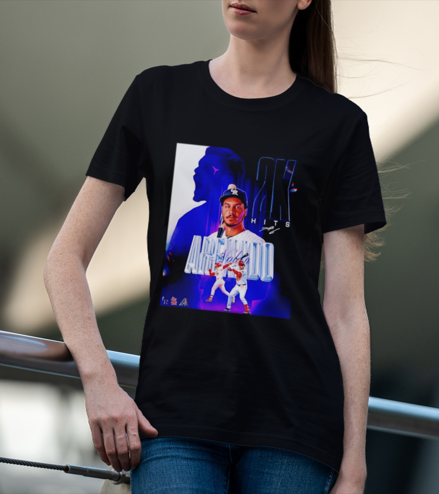 Nolan Arenado 2K Hits Retro Baseball Milestone Celebration T-Shirt