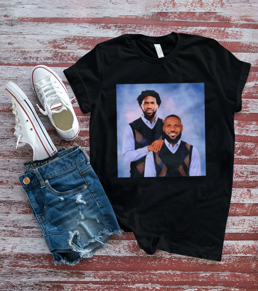 Philadelphia 76ers Lebron James Joel Embiid Step Brothers T-Shirt
