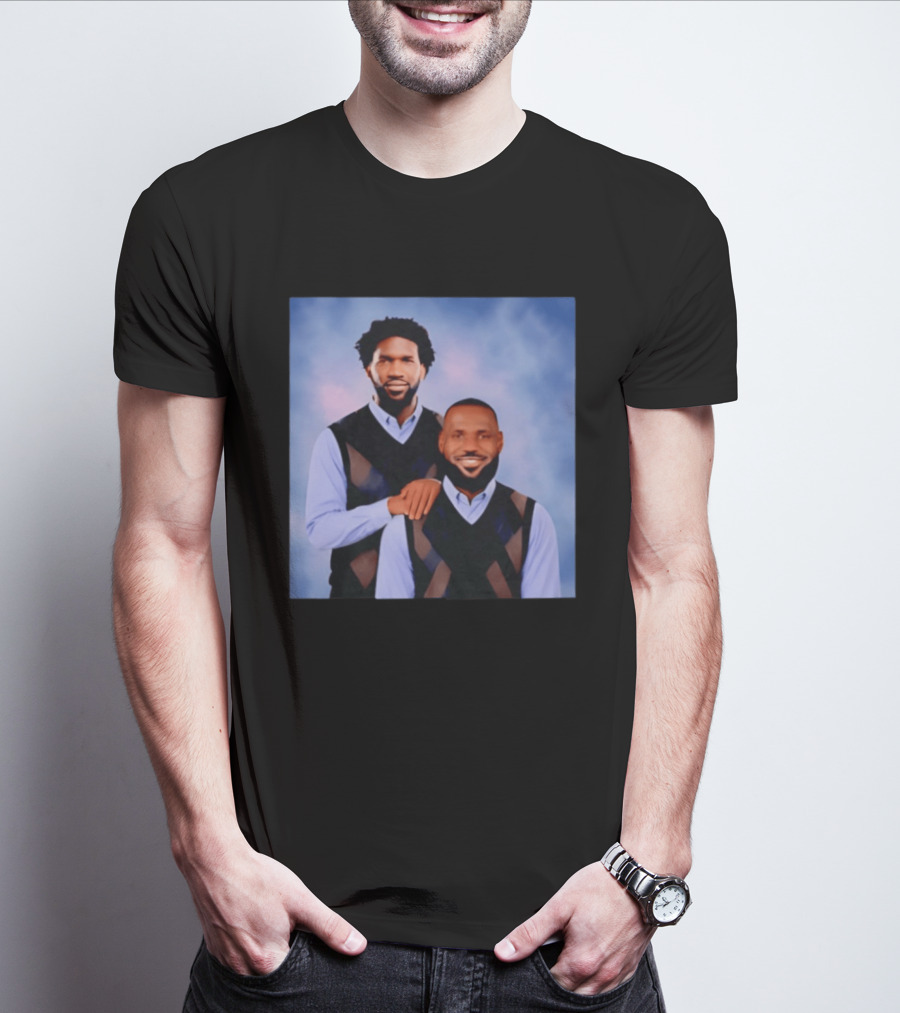Philadelphia 76ers Lebron James Joel Embiid Step Brothers T-Shirt