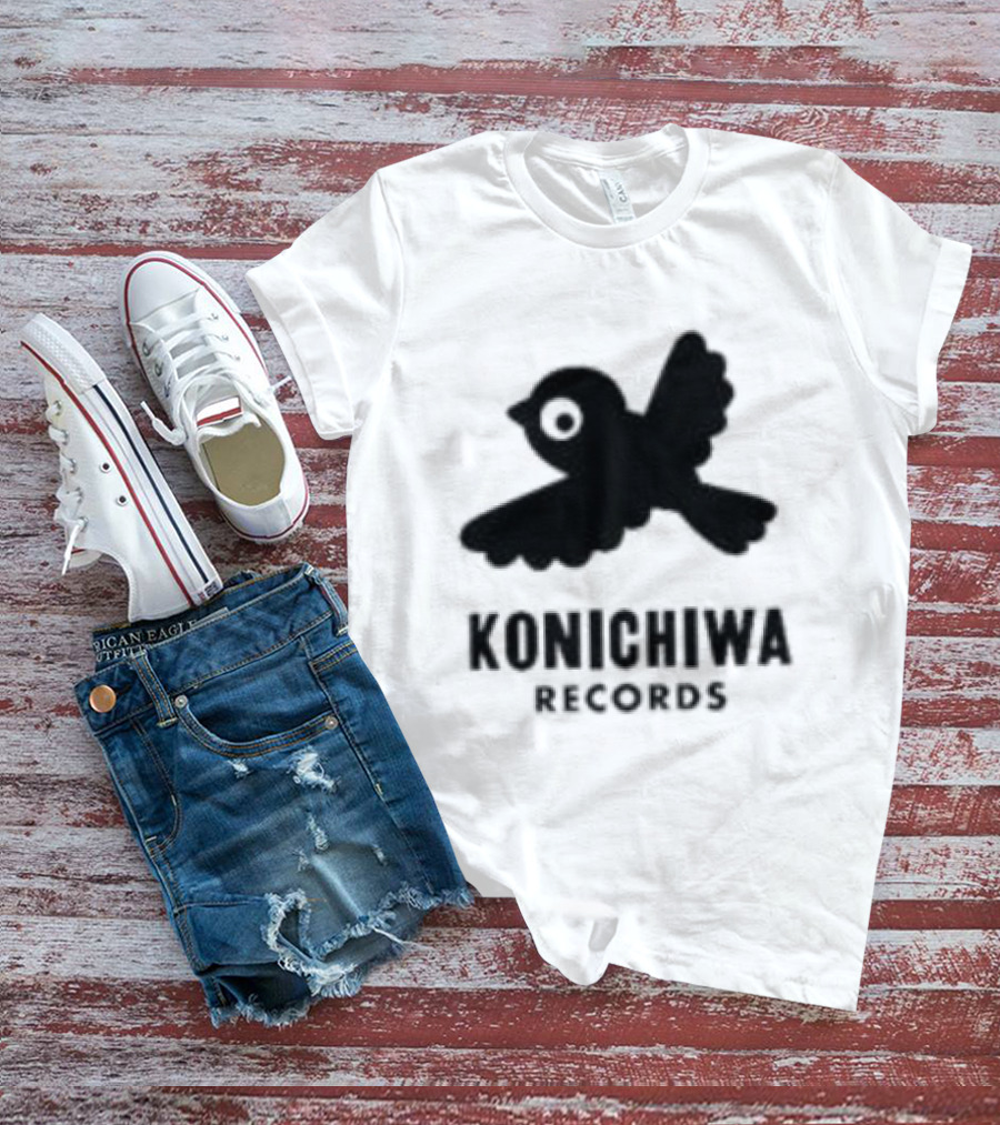Konichiwa Records Black Bird Icon Gray Robyn Store T-Shirt