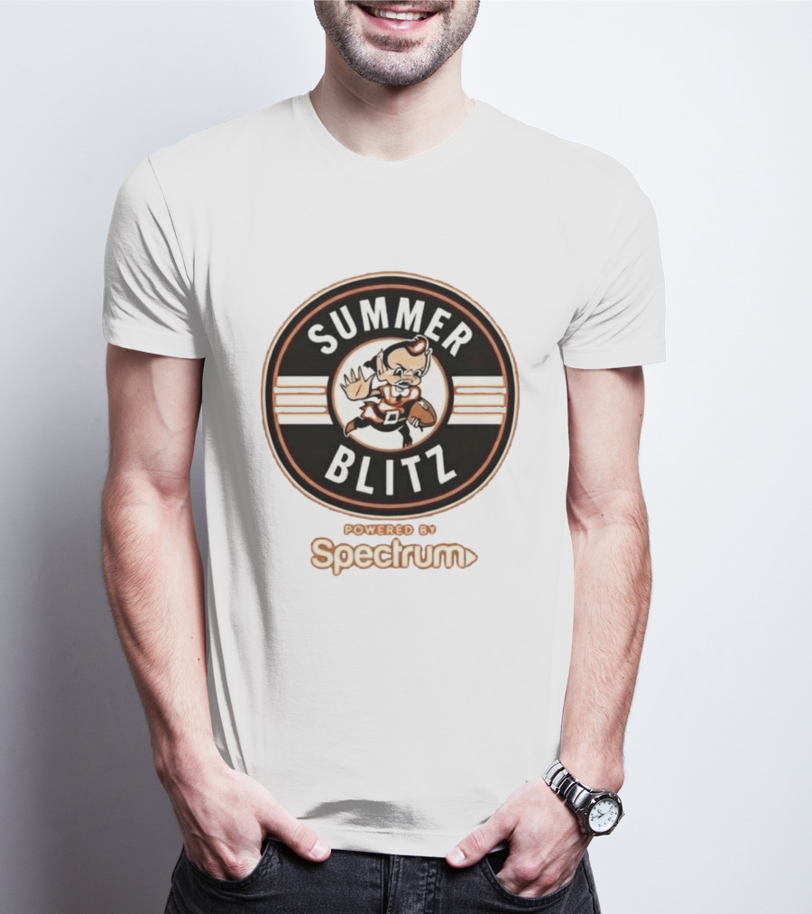 Summer Blitz Browns Powered By Spectrum T-Shirt