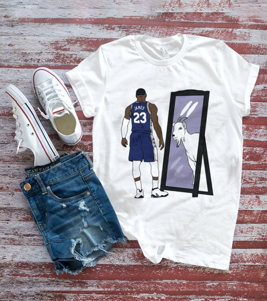 LeBron James Mirror 23 GOAT Reflection Philadelphia 76ers T-Shirt