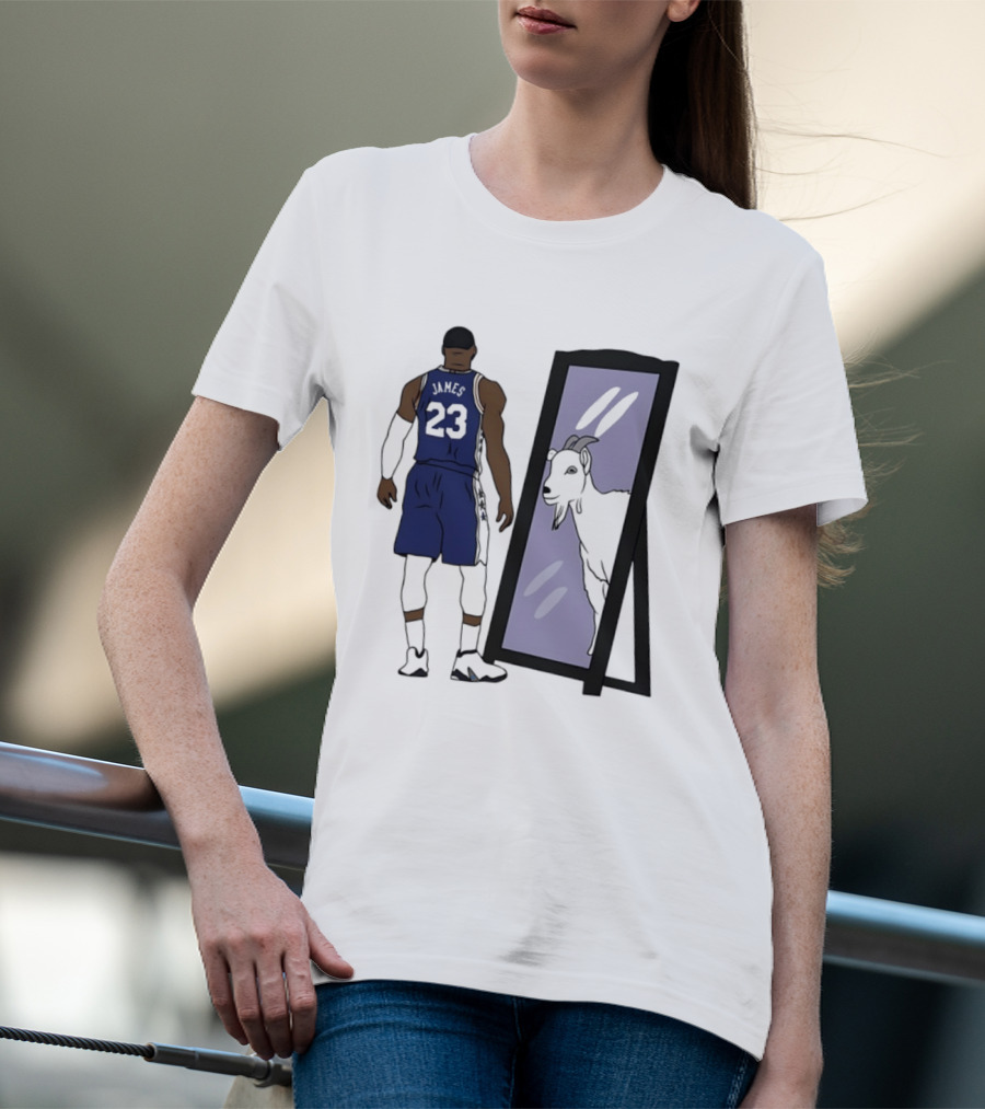 LeBron James Mirror 23 GOAT Reflection Philadelphia 76ers T-Shirt