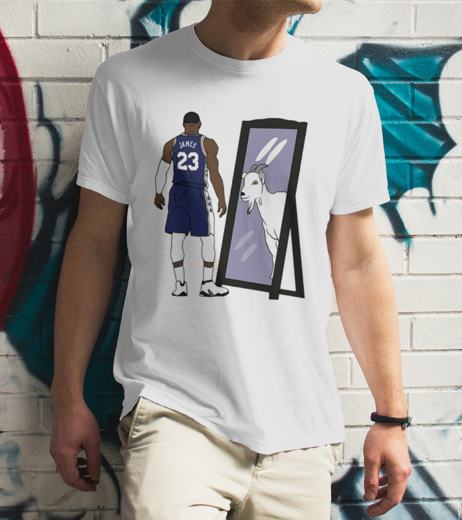 LeBron James Mirror 23 GOAT Reflection Philadelphia 76ers T-Shirt