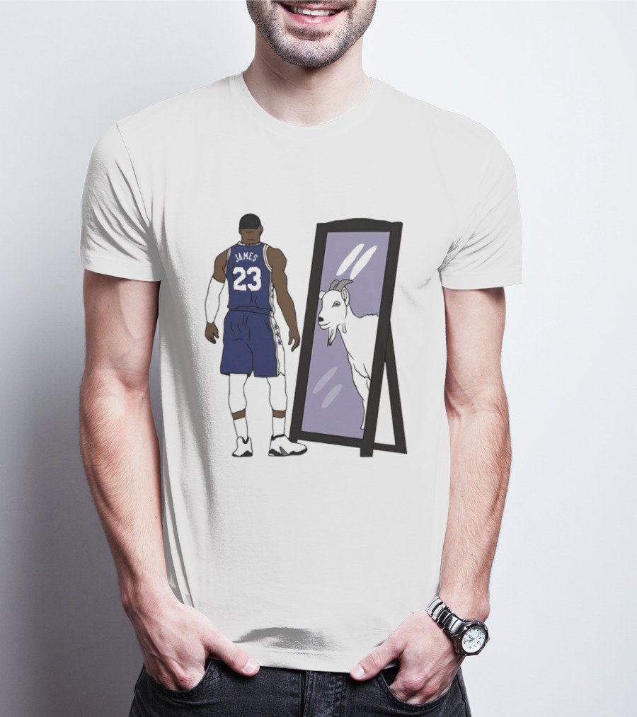 LeBron James Mirror 23 GOAT Reflection Philadelphia 76ers T-Shirt