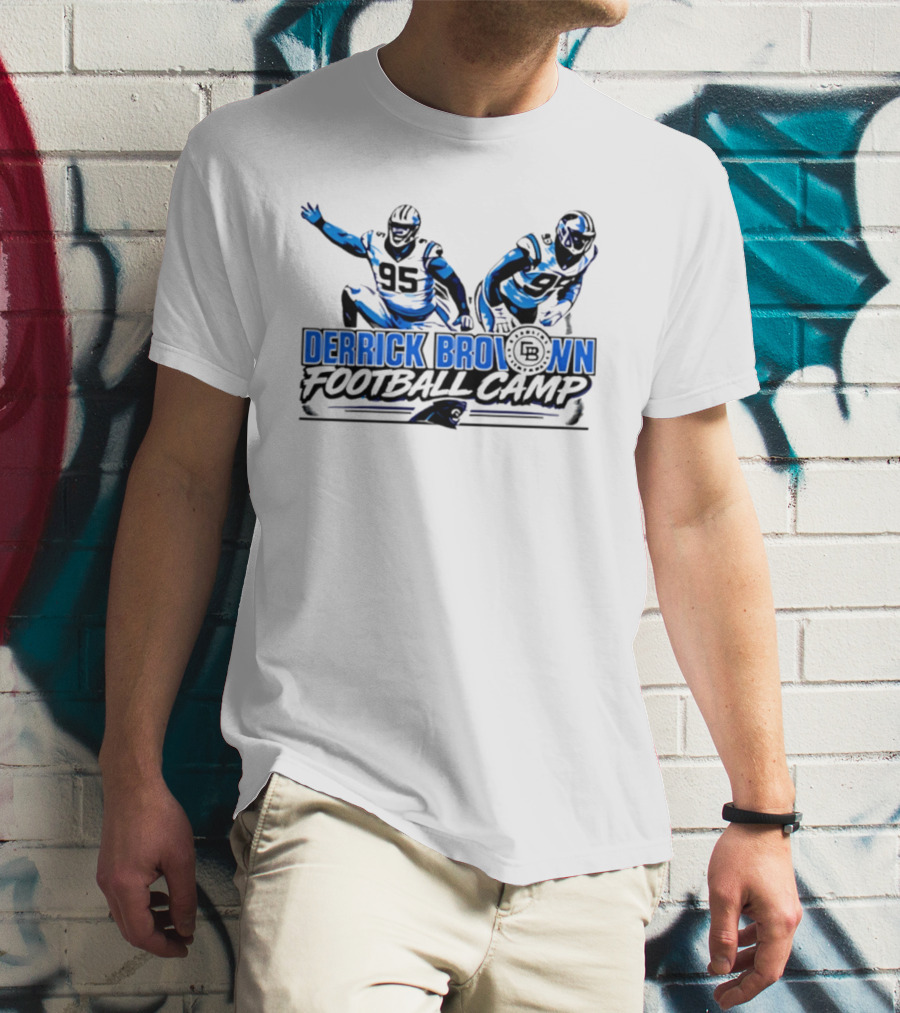 Lee Hunter Derrick Brown Carolina Panthers Football Camp T-Shirt