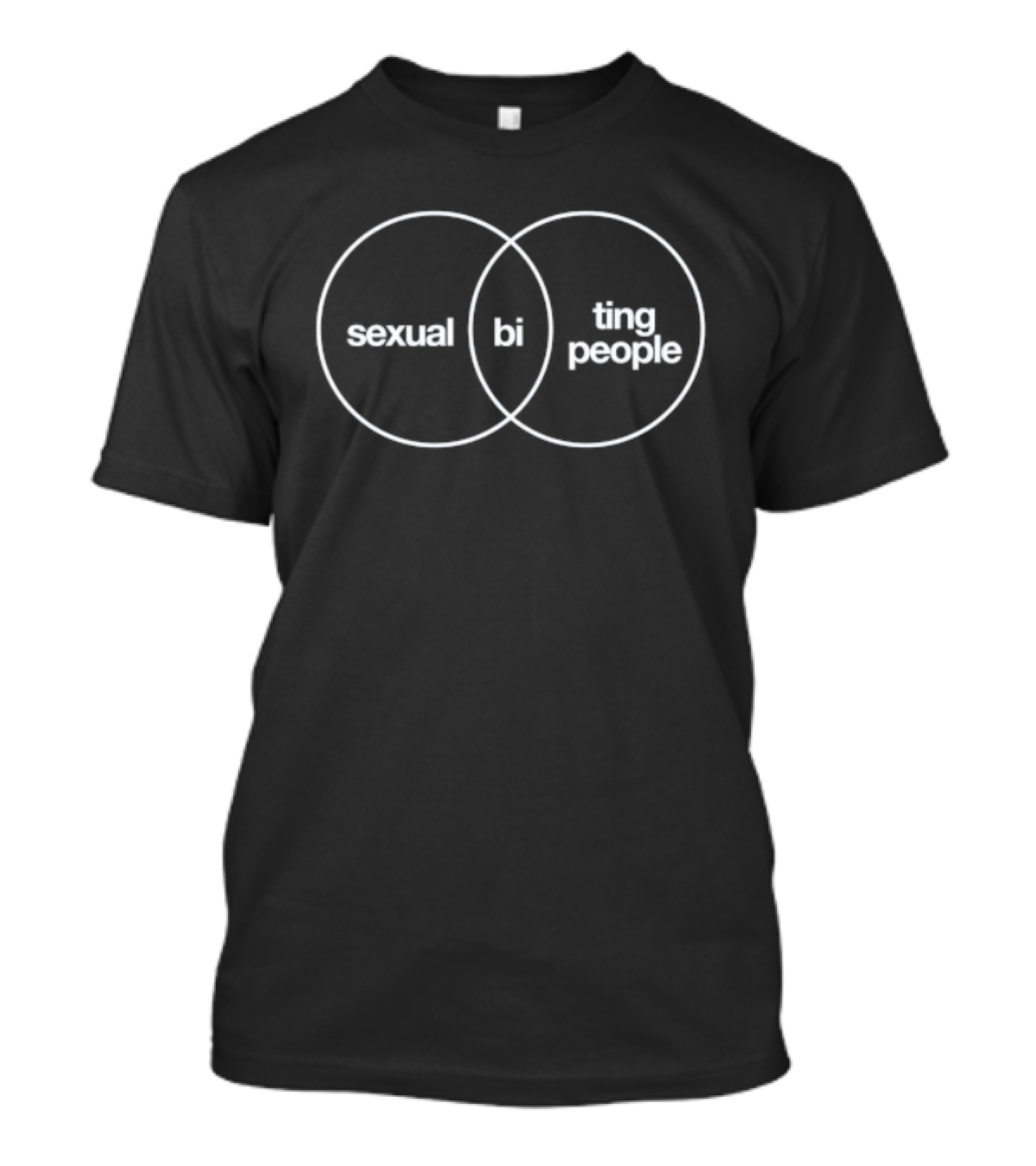 Bisexual Venn Diagram Sexual Ting People Intersection T-Shirt