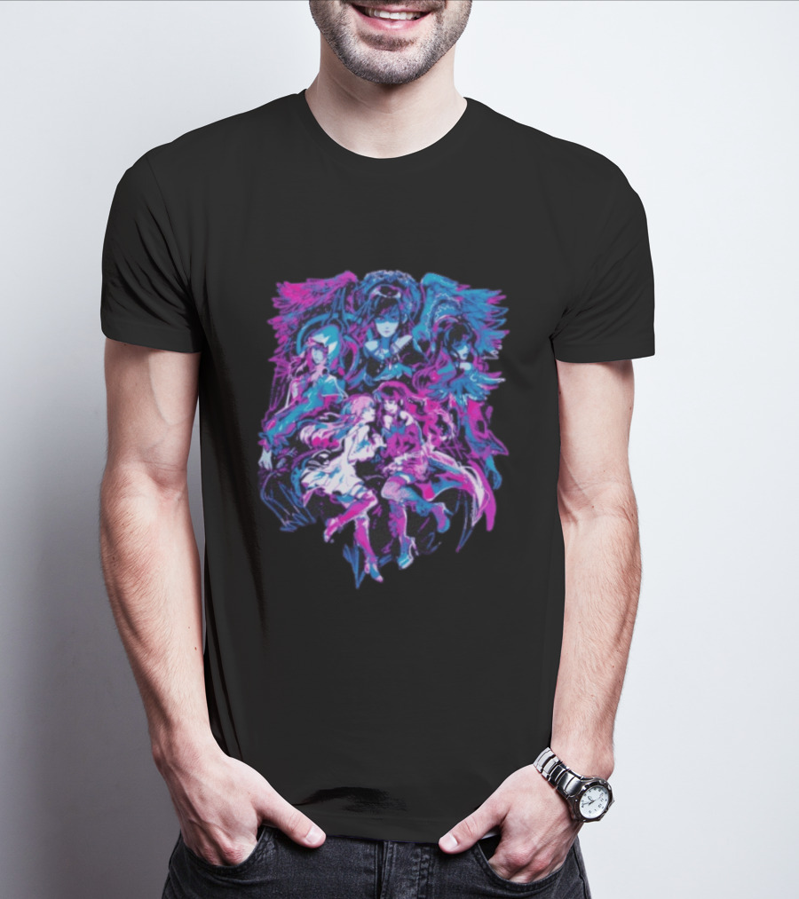 Final Fantasy XIV Rewritten Futures Characters Artwork Fantasy T-Shirt