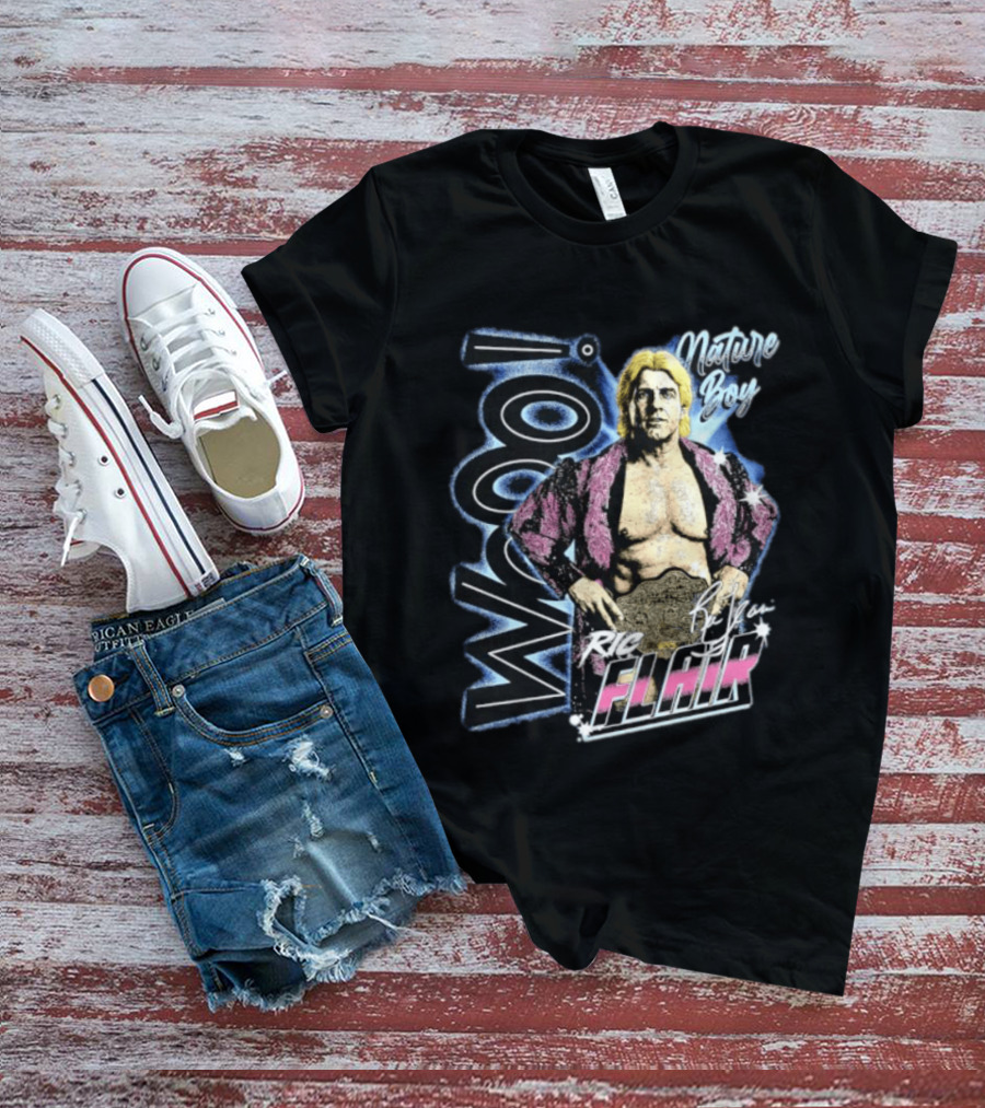Ric Flair Nature Boy Wooo Wrestling Flair WWE T-Shirt