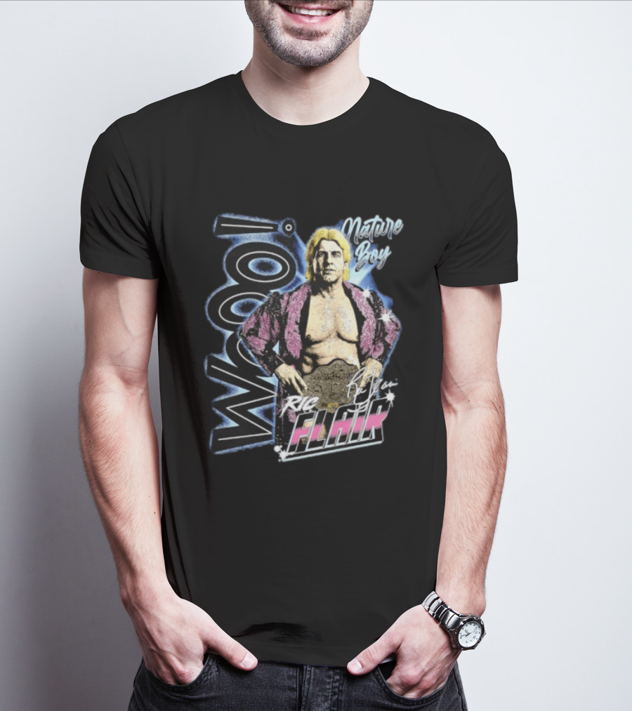 Ric Flair Nature Boy Wooo Wrestling Flair WWE T-Shirt