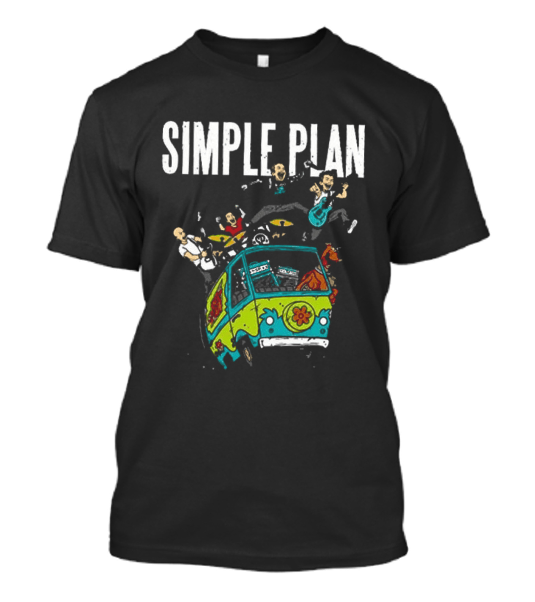 Simple Plan Bigger Than You Think Tour 2026 The Sequel Scooby Doo Mystery Machine Dates T-Shirt
