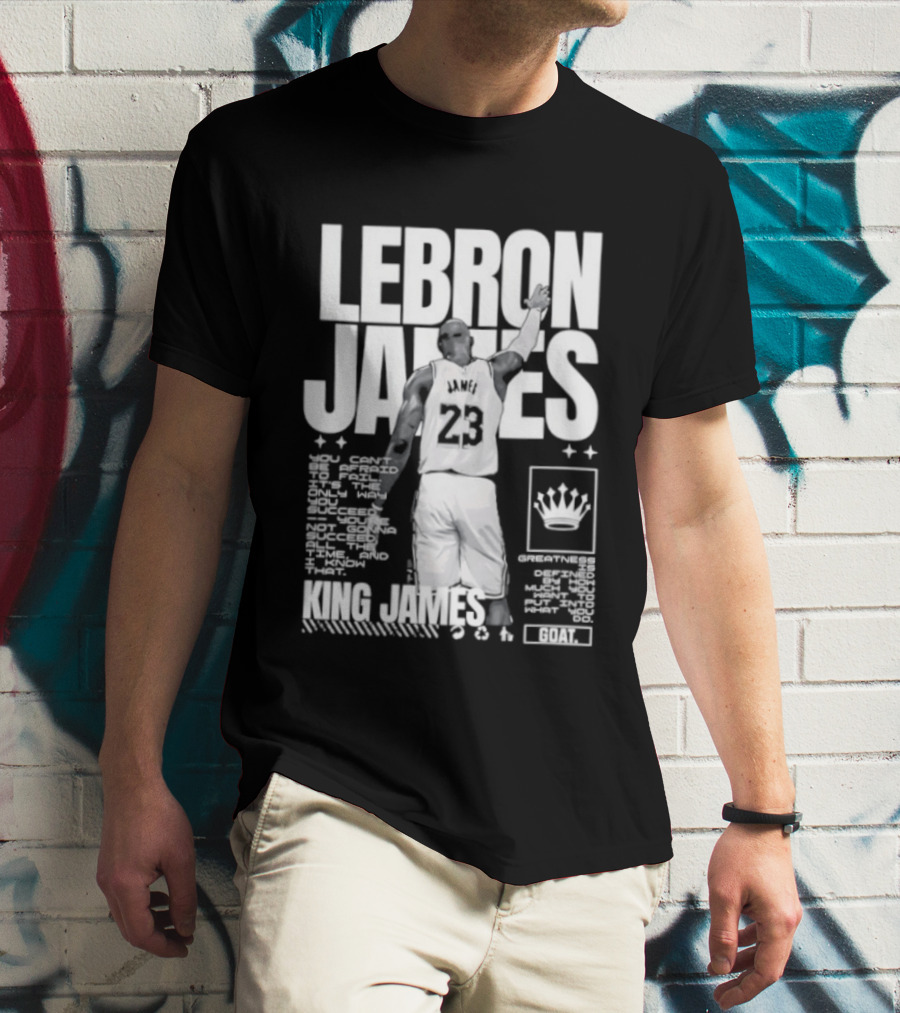 LeBron James Philadelphia 76ers King James NBA Goat 2026 23 T-Shirt