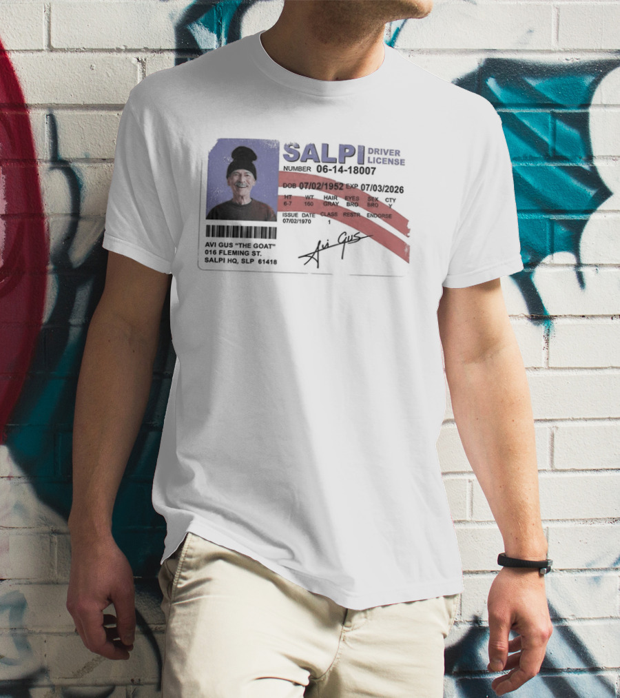 Antoine Griezmann MLS The Goat Salpi Driver License Signature T-Shirt