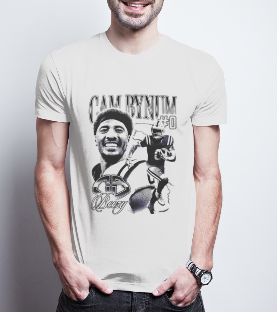 Cam Bynum No 0 CB Beezy Minnesota Vikings Player T-Shirt