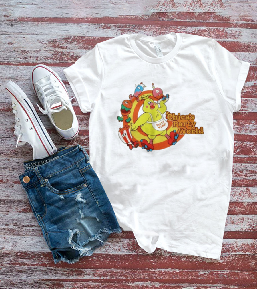 Chica's Party World Party Time Chica Five Nights At Freddy's T-Shirt