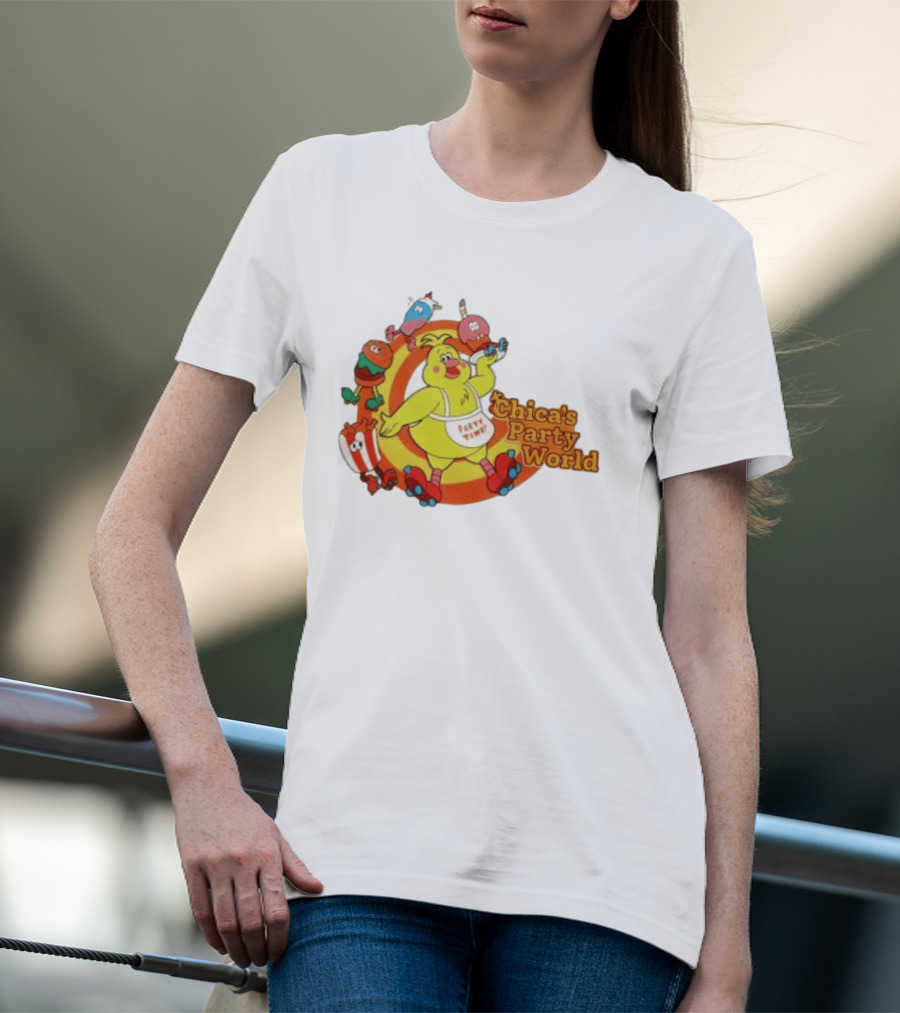 Chica's Party World Party Time Chica Five Nights At Freddy's T-Shirt