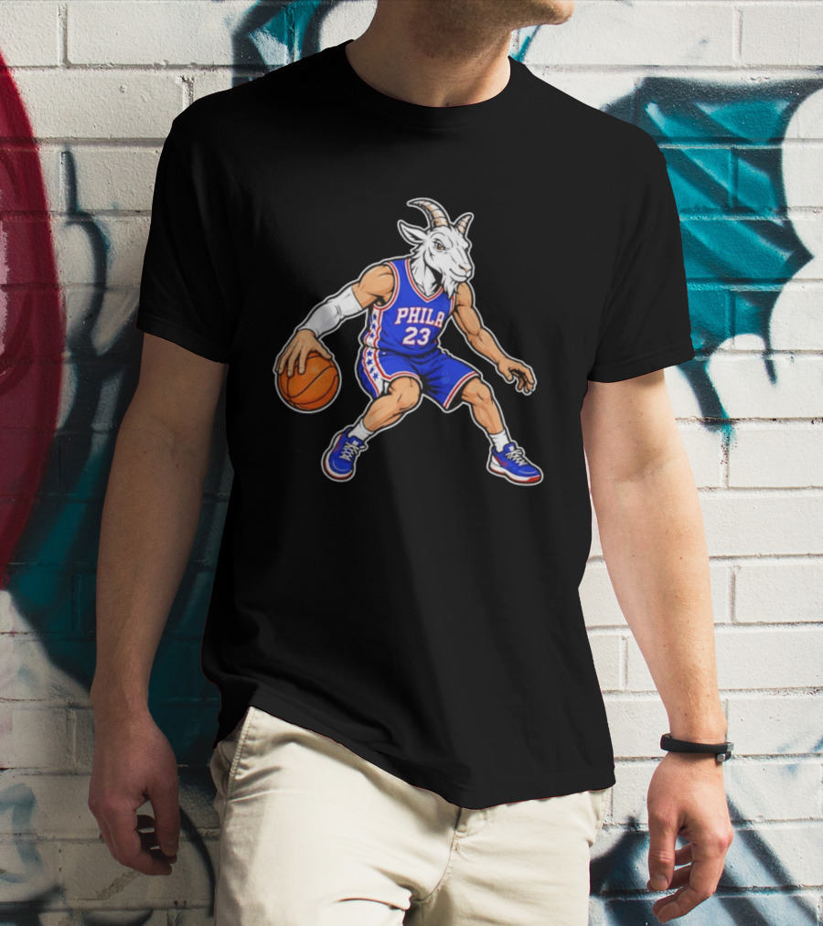 GOAT Philly LeBron James 23 Philadelphia Sixers Basketball Player T-Shirt