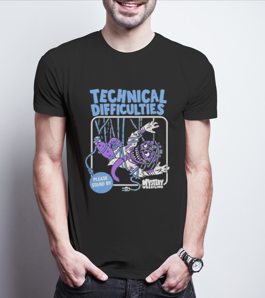Technical Difficulties Please Stand By Monster Mashup T-Shirt