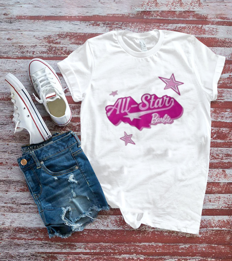 Angel Reese All Star Barbie Pink Star T-Shirt