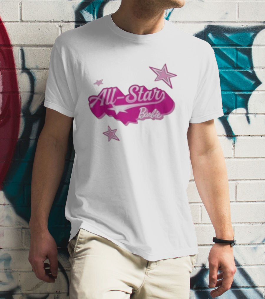 Angel Reese All Star Barbie Pink Star T-Shirt