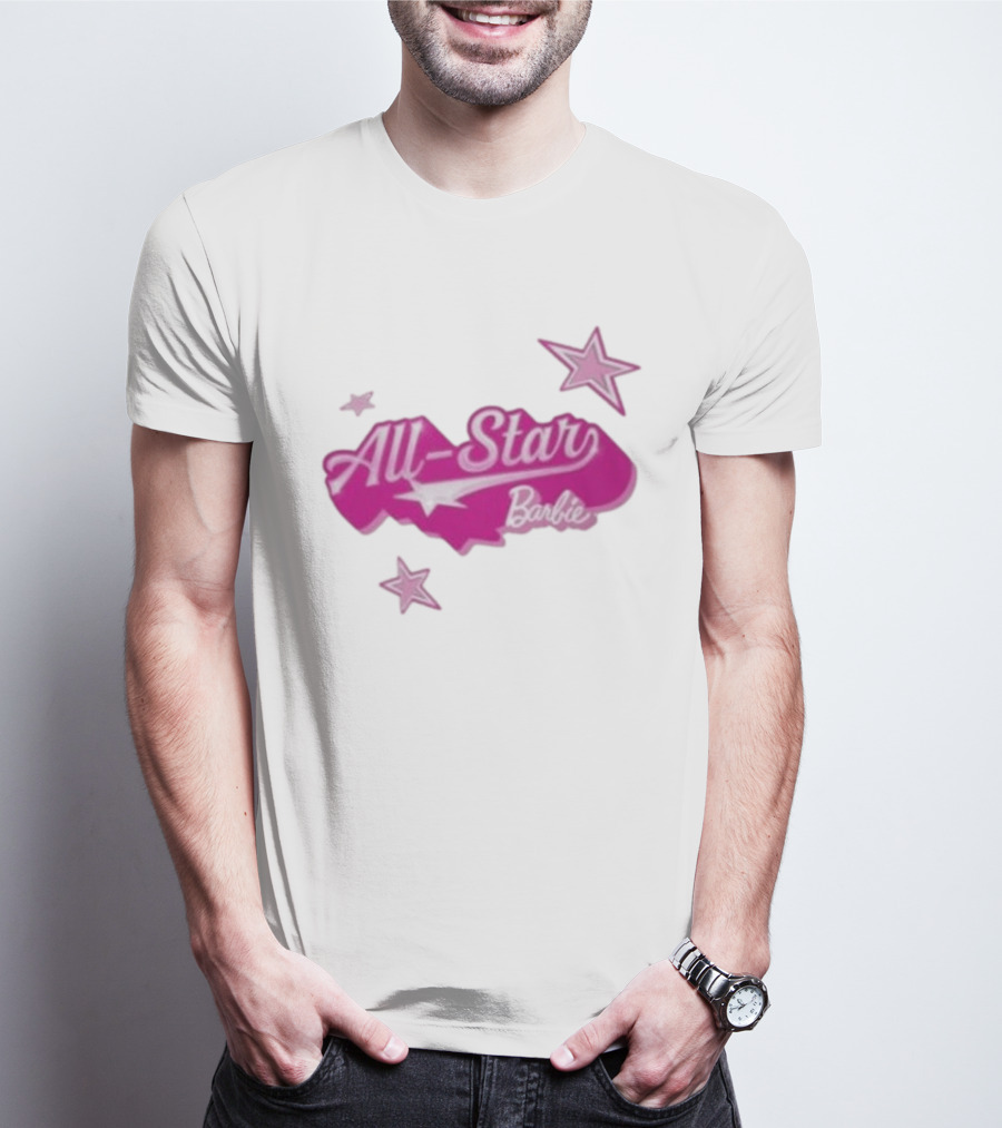 Angel Reese All Star Barbie Pink Star T-Shirt