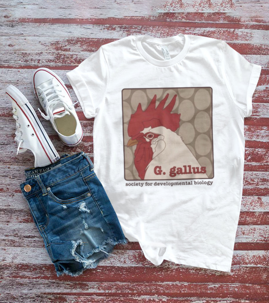 G Gallus Society For Developmental Biology Chicken Rooster Oval T-Shirt